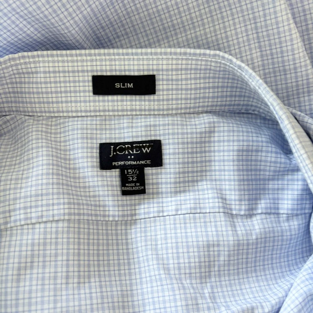 J. Crew Tailored Performance Dress Shirt White Peri